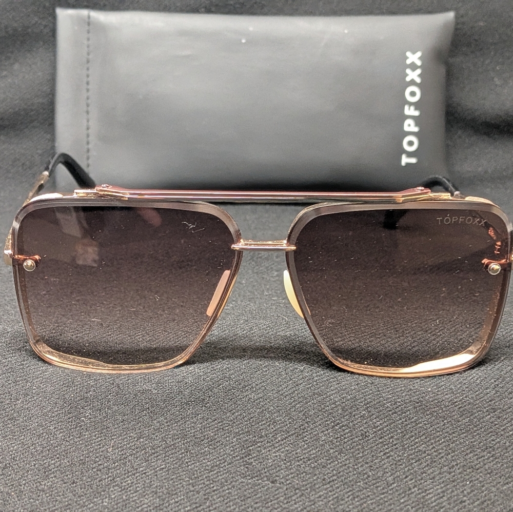 Women's Topfoxx Bella Tangle Free Sunglasses, Gold